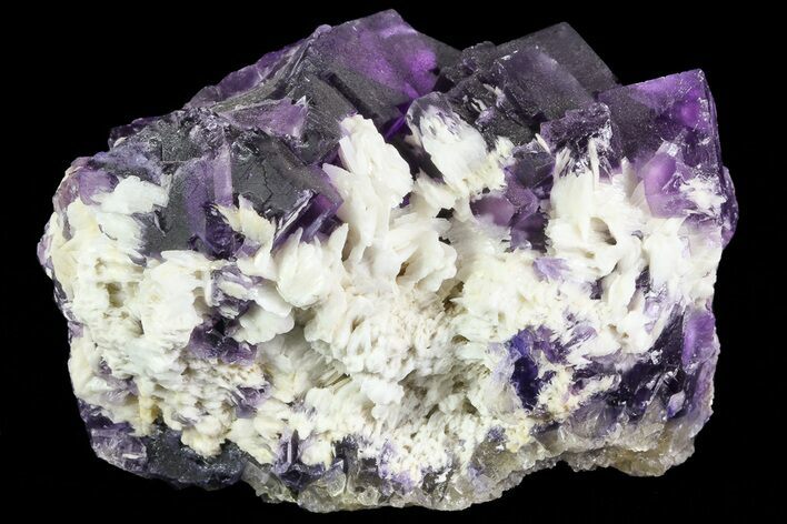 Cubic Fluorite on Bladed Barite - Cave-in-Rock, Illinois #73939